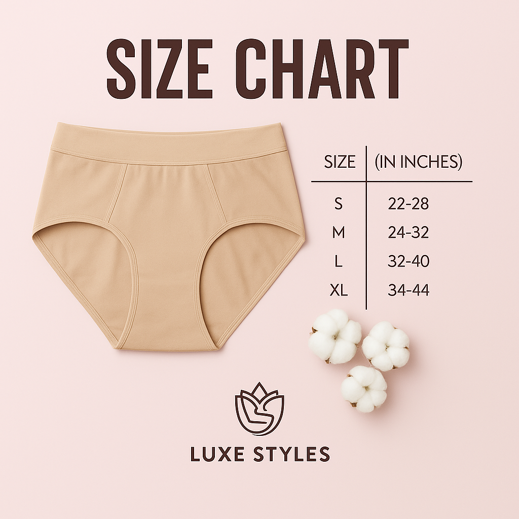 4 Layers Premium Leak-Proof Period Panty For Heavy Flow.